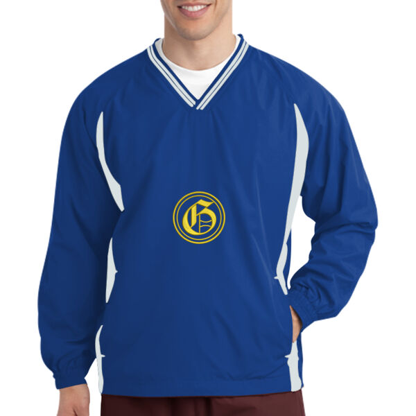 GILBERT - Tipped V Neck Raglan Wind Shirt Thumbnail