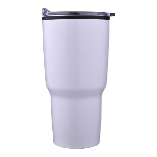 GILBERT 30 oz. Curved Body Tumbler W/ Lid and Custom Logo, **ETCHED DESIGN** Thumbnail